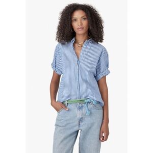 Xirena / Channing Shirt in Sail Blue Stripe